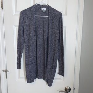 Old Navy Women's Heathered Gray Cardigan